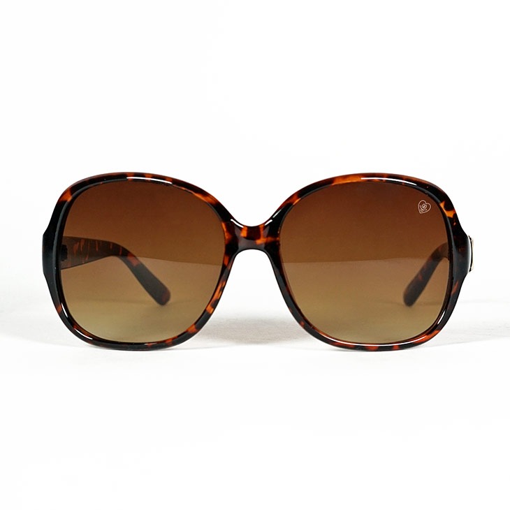 Oval Demi Frame Sunglasses