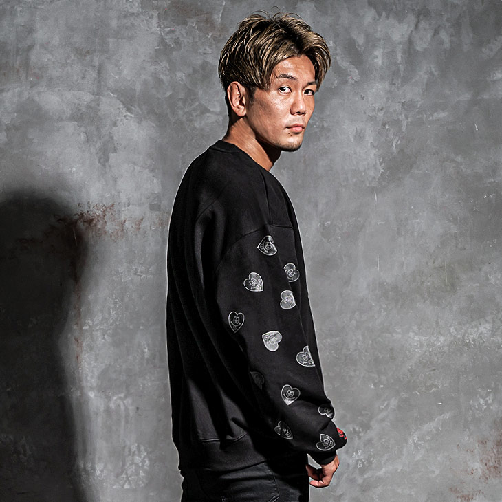 Re:Heart logo total pattern Sweatshirt