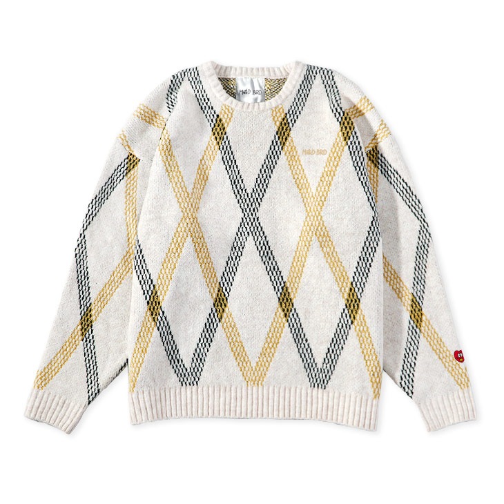 Checked Mohair Style Knit
