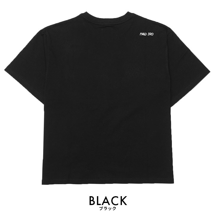 ヒョウワンポイント刺繍半袖Tシャツ