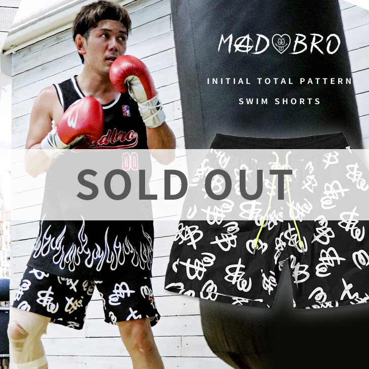Initial Total Pattern Swim Shorts