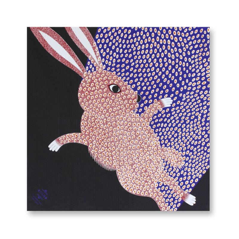 永井一正「兎」ふろしき