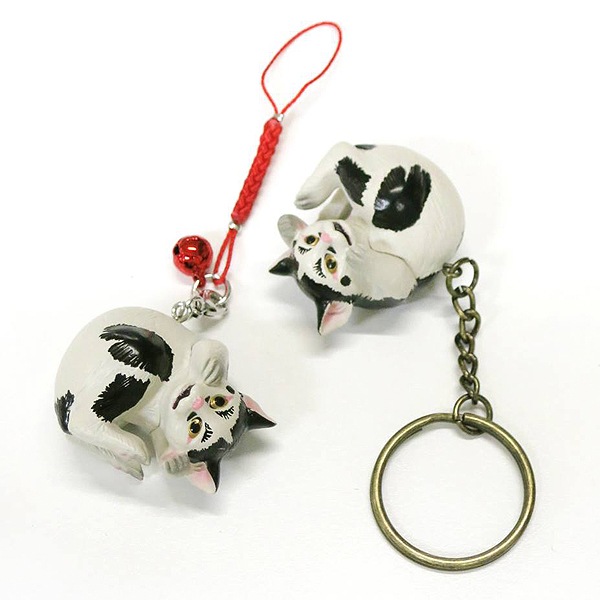 【宮川香山】猫フィギュア