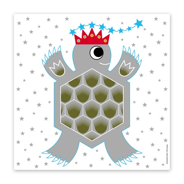 永井一正「亀」ふろしき