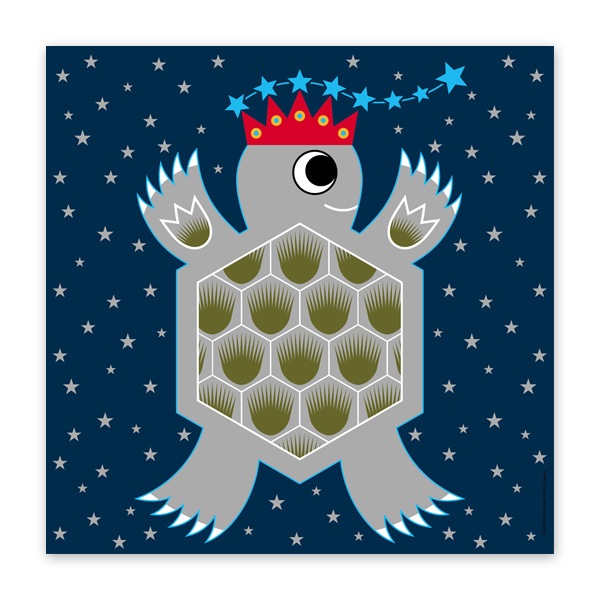 永井一正「亀」ふろしき