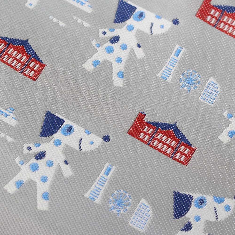 スーベニール×ブルーダル　ジャガードファスナーポーチ