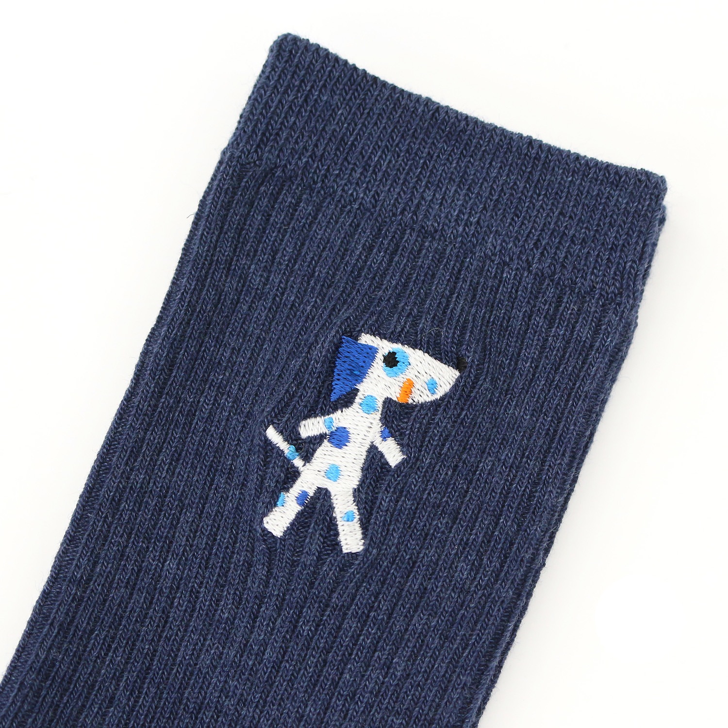 靴下屋×ブルーダル　刺繍ソックス