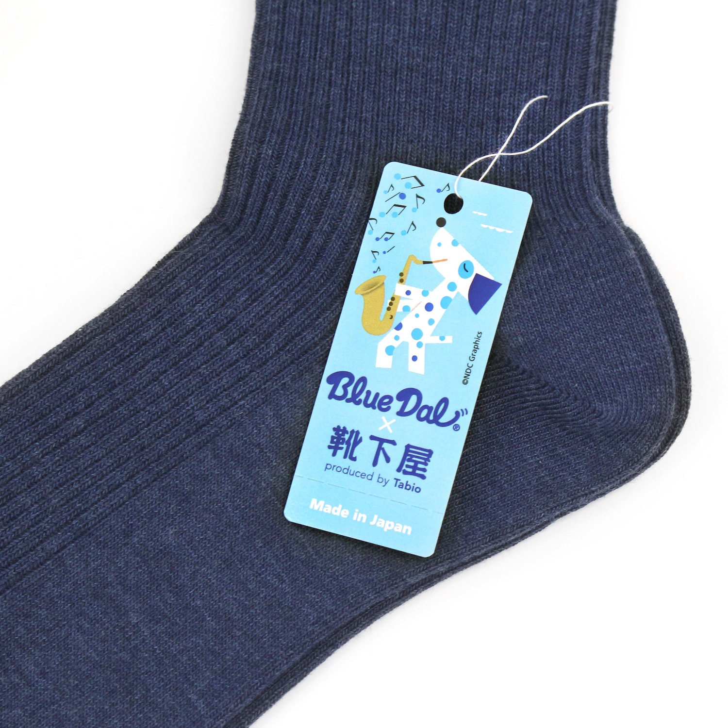 靴下屋×ブルーダル　刺繍ソックス