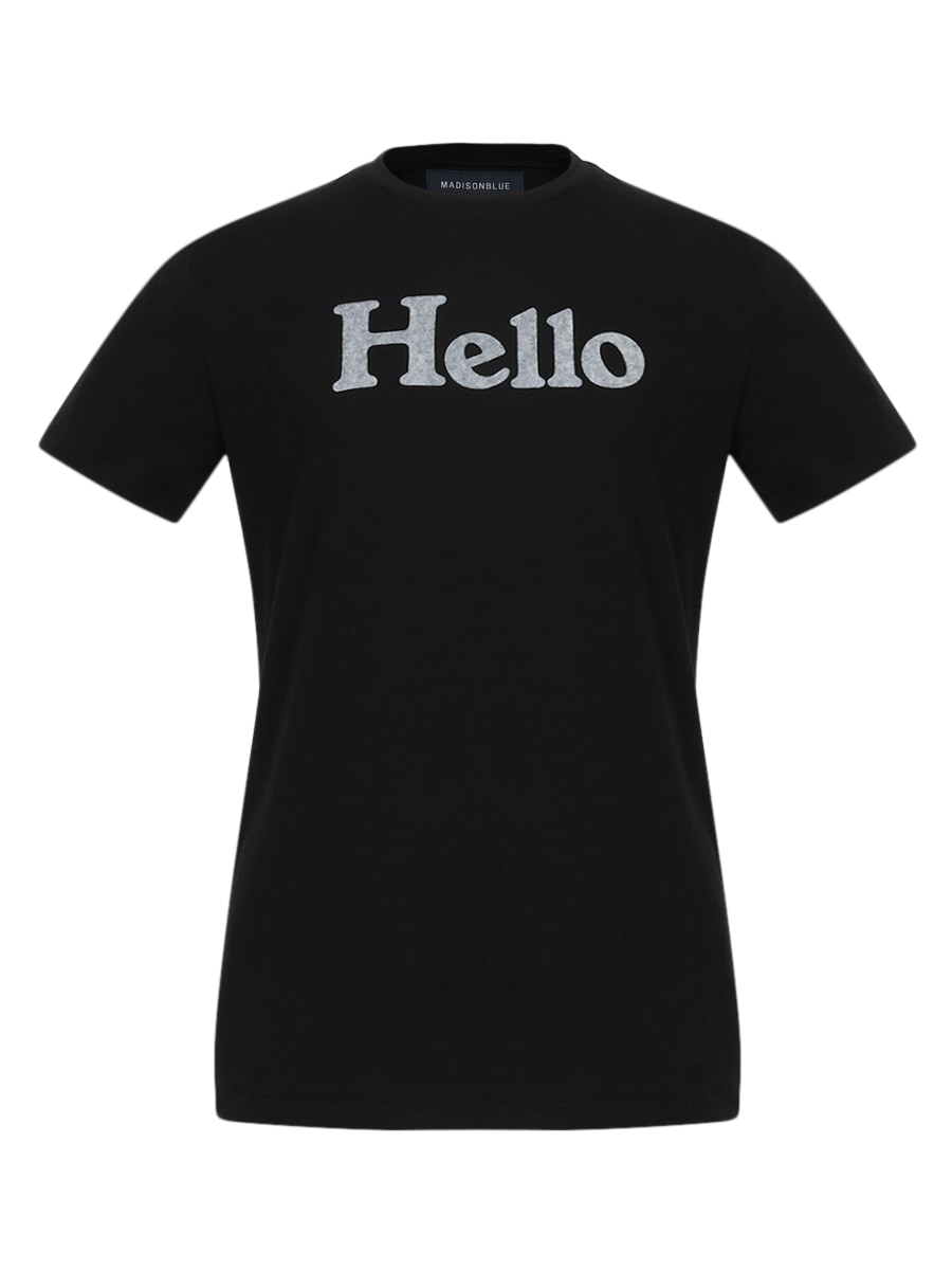 02 グレーマディソンブルー HELLO TEE 美品