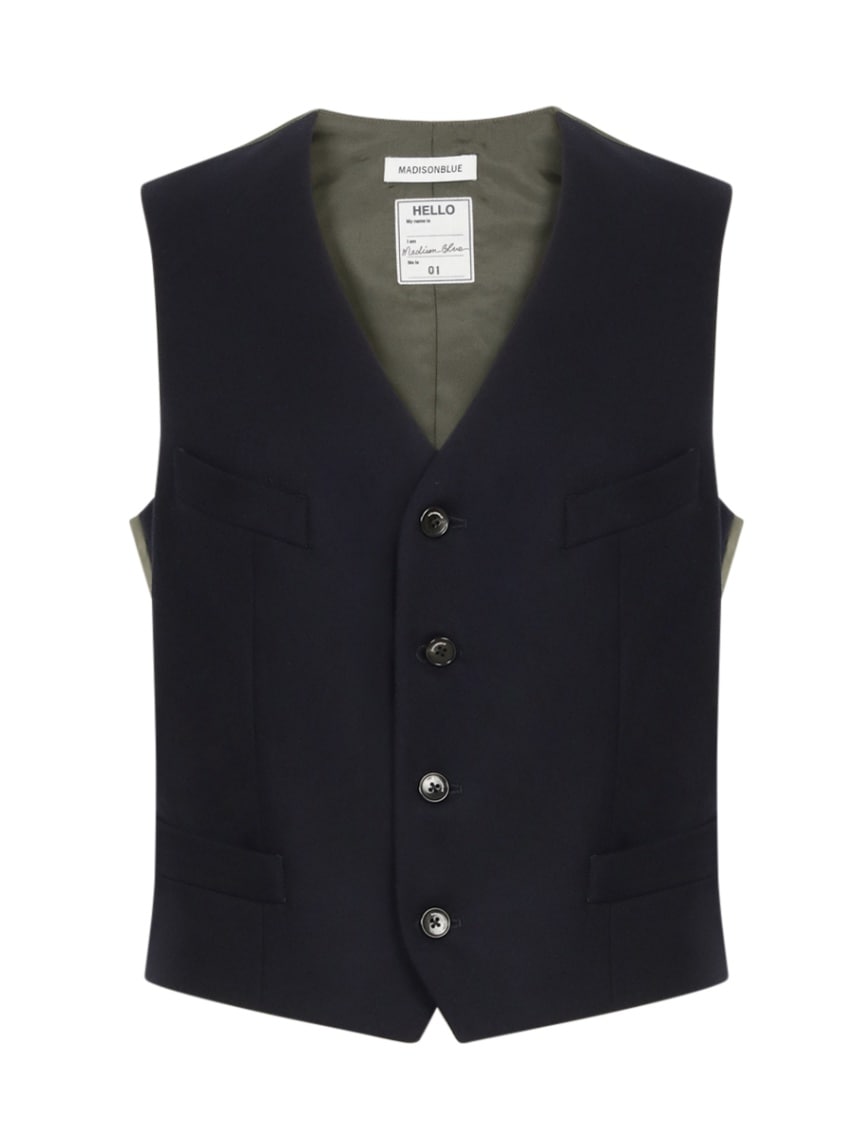 CROPPED VEST FLANNEL | JACKET | MADISONBLUE