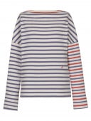 BOAT NECK COMPACT L/S TEE BORDER | WOMEN,CUT&SEWN | MADISONBLUE