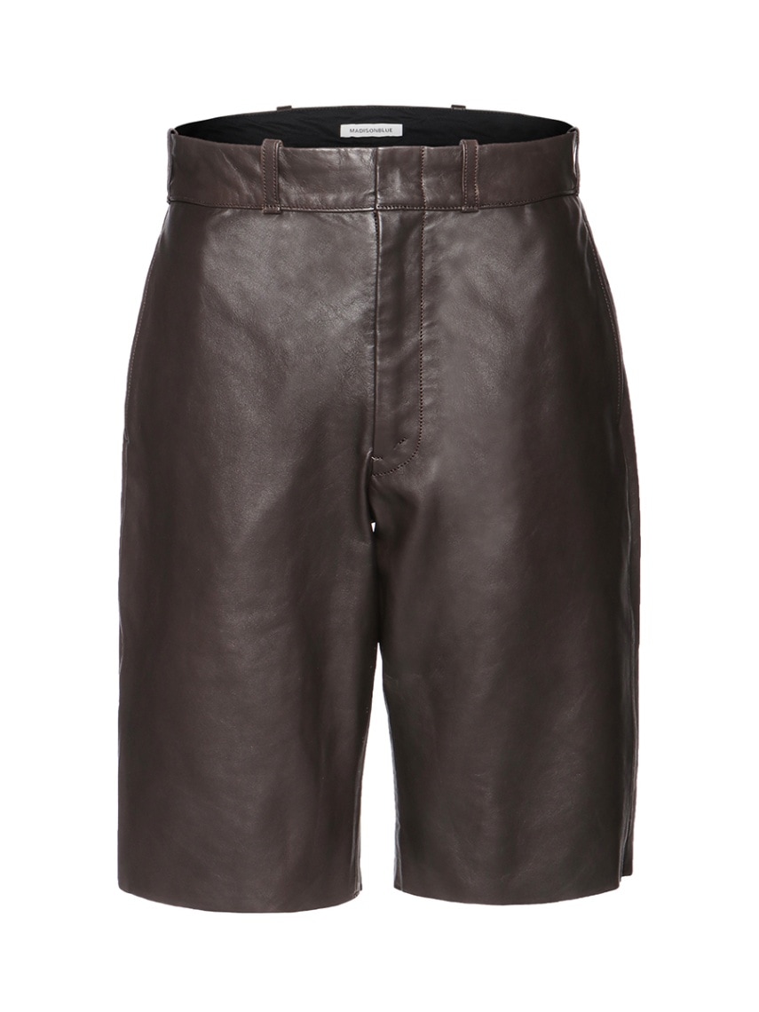 ショートパンツ MSGM FAUX LEATHER BERMUDA SHORTS BERMUDA SHORTS LAMB LEATHER MNS | PANTS | MADISONBLUE