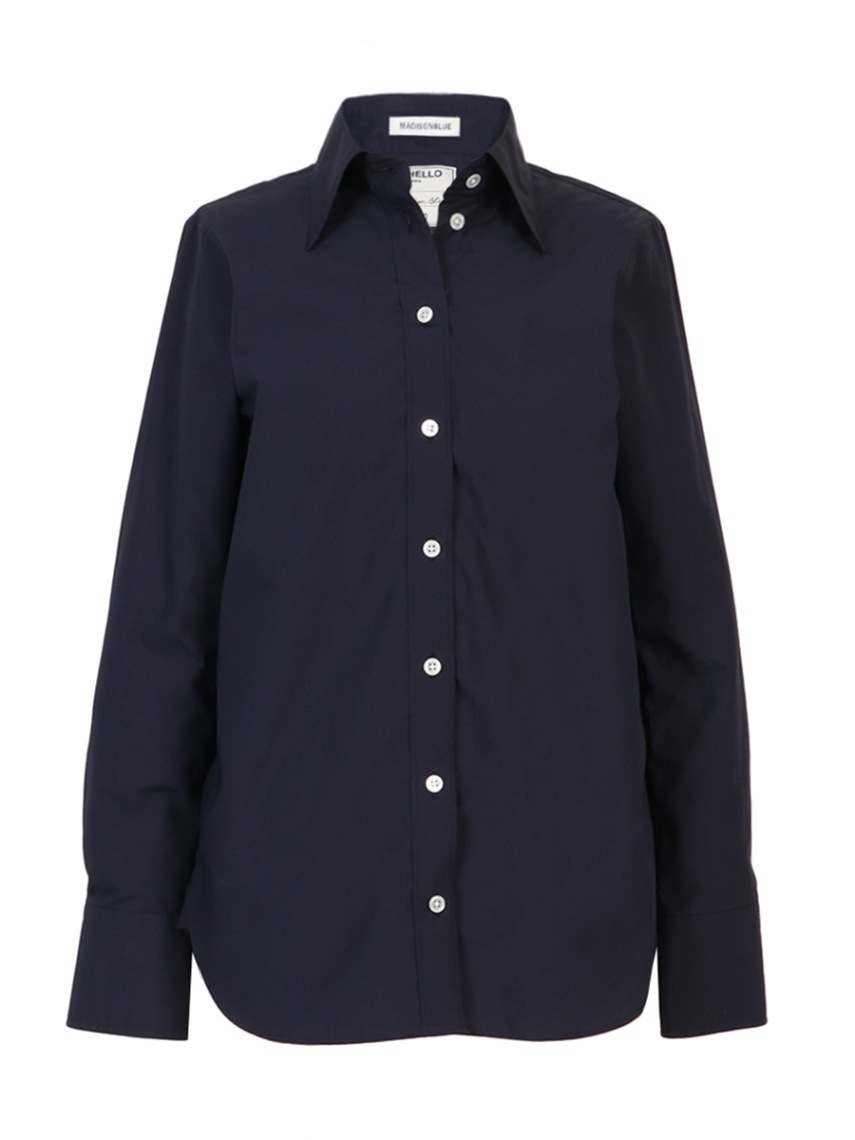 トップス MADISONBLUE HIGH COLLAR MADAME SHIRT MADAME LONG SHIRT OX STRIPE | SHIRT/BLOUSE | MADISONBLUE