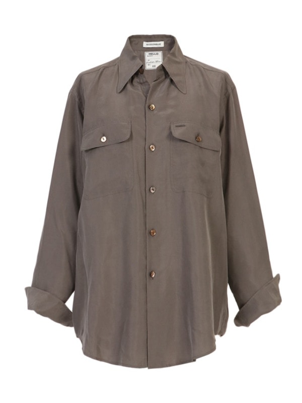 美品✨MADISONBLUE FLAP POCKET リネンシャツ brown