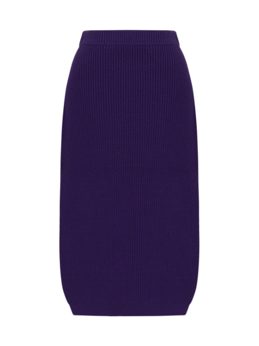 KNIT SIDE SLIT SKIRT | KNIT | MADISONBLUE