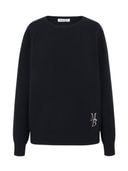 マディソンブルー　HELLO CREW NECK PO ニット　ブラック　01 HELLO CREW NECK PO | KNIT | MADISONBLUE