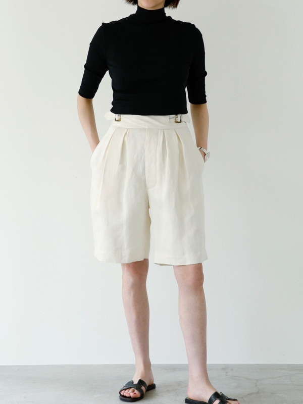 GURKHA SHORTS  LINEN SATIN