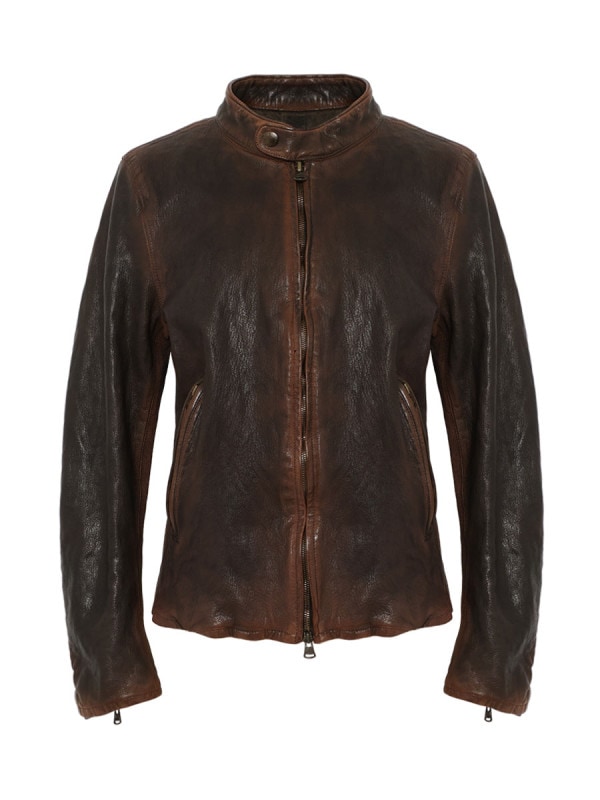 SINGLE RIDERS JACKET LEATHER MNS