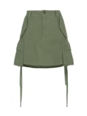 5POCKET DENIM MINI SKIRT（WHT) | SKIRT | MADISONBLUE