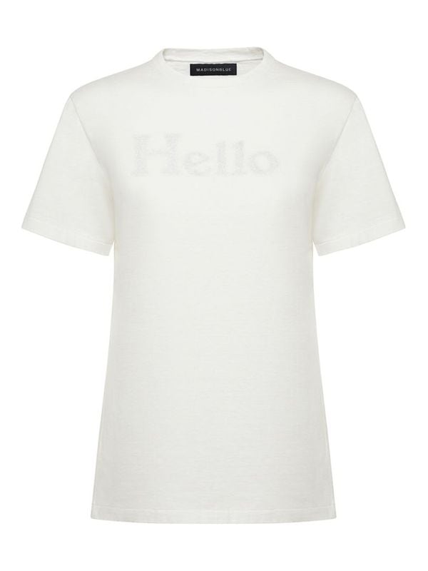 【本日限定値下げ】MADISONBLUE/HELLO Tシャツ　キッズ120cm HELLO TEE KIDS | ITEM CATEGORY,CUT&SEWN | MADISONBLUE
