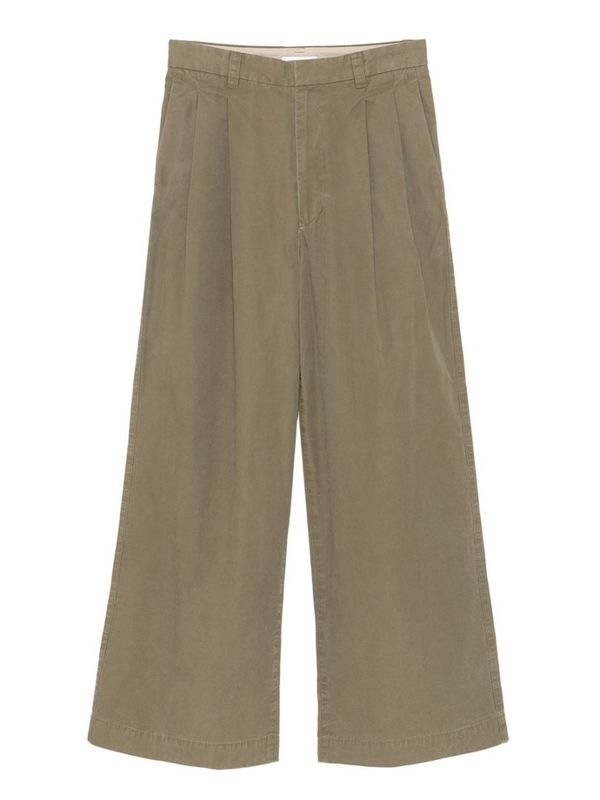 PLEATED WIDE LEG PANTS W/O MNS