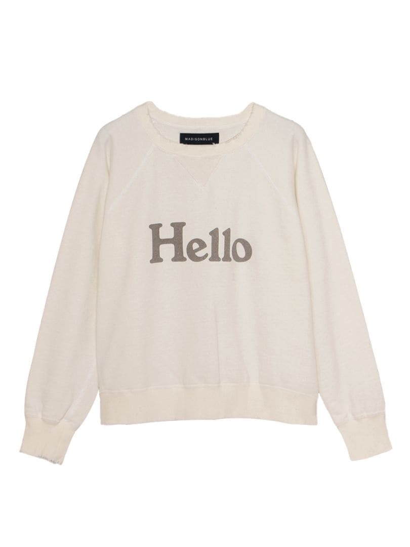 VINTAGE HELLO SWEAT L/S URAKE DYED | WOMEN,CUT&SEWN | MADISONBLUE