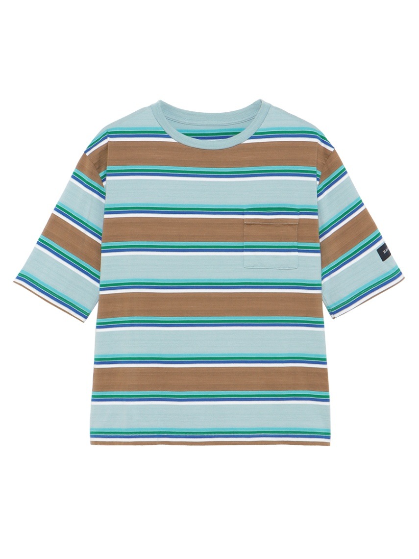 SOLD OUT>HORIZONTAL STRIPES POCKET TEE | UNISEX | MADISONBLUE