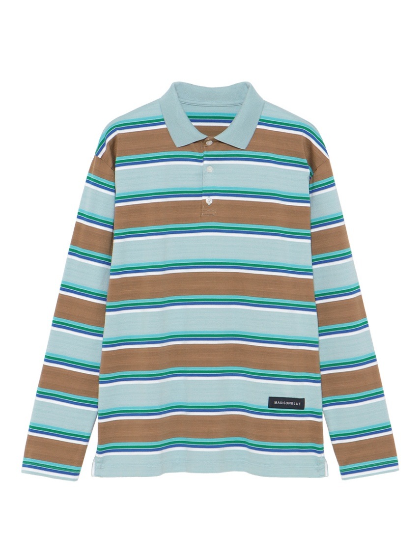 トップス HORIZONTAL STRIPES POLO L/S SHIRT HORIZONTAL STRIPES POLO L/S SHIRT | Mother's Day Gift Idea