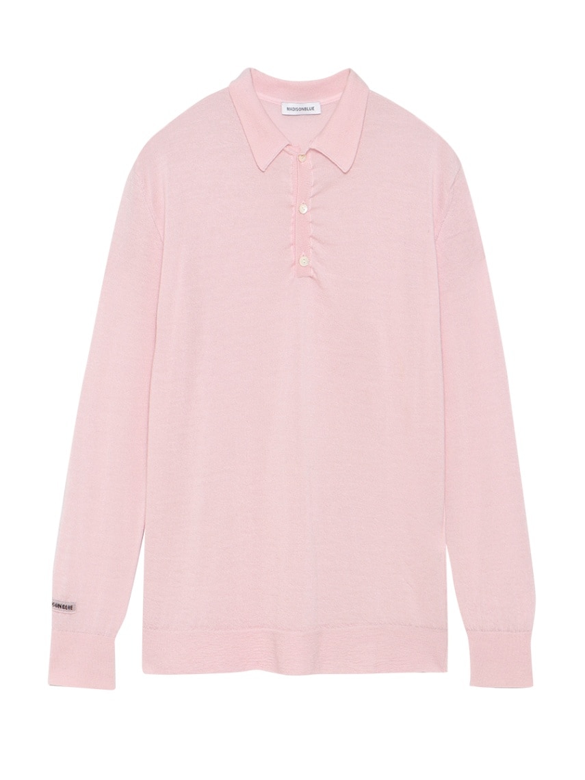 新品タグ付 MADISONBLUE BIG COLLOR KNIT ポロシャツ WRIKLED RELAXED FIT POLO KNIT | ALL | MADISONBLUE