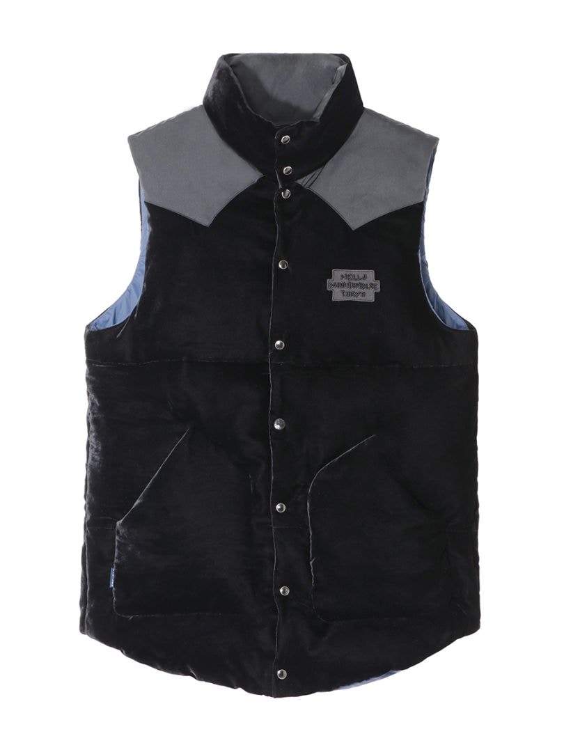 DOWN VEST FEATHER VELVET | JACKET | MADISONBLUE