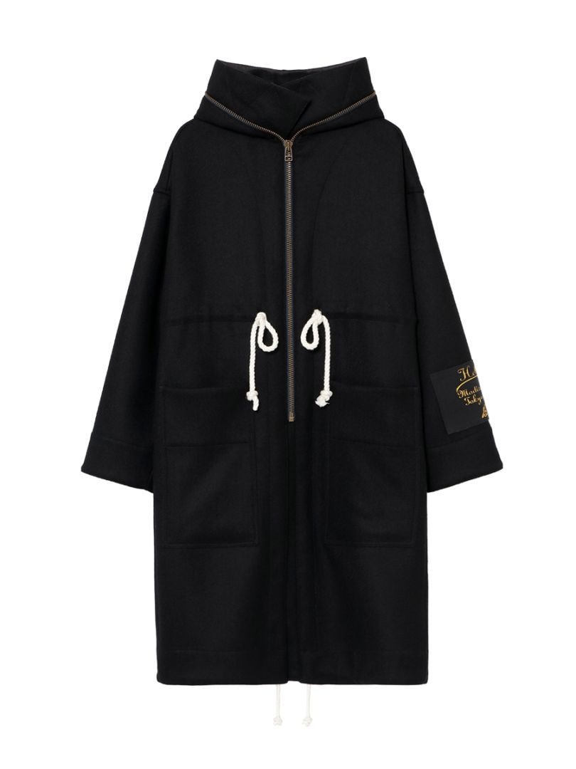 HOODED COAT WOOL | COAT | MADISONBLUE