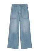 ⭐︎週末値下げ⭐︎美品⭐︎MADISON BLUE チノパン サイズ01 青 PLEATED WIDE LEG PANTS CHINO | PANTS | MADISONBLUE