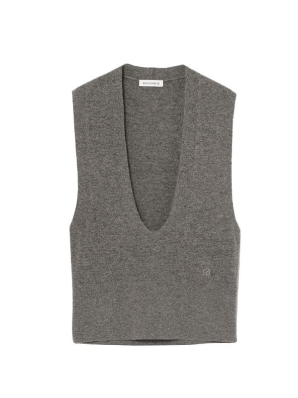 MADISONBLUE マディソンブルー SLEEVELESS KNIT ロゴ KNIT (ニット） - MADISONBLUE ONLINE STORE