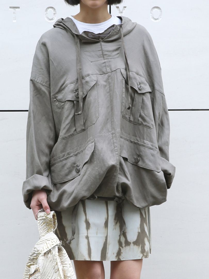 MADISONBLUE - MADISON BLUE / マディソンブルー | MILITARY ANORAK L/RI LAWN アノラックパーカ | 01(S) | オリーブ | レディース MADISONBLUE - MADISON BLUE / マディソンブルー | MILITARY
