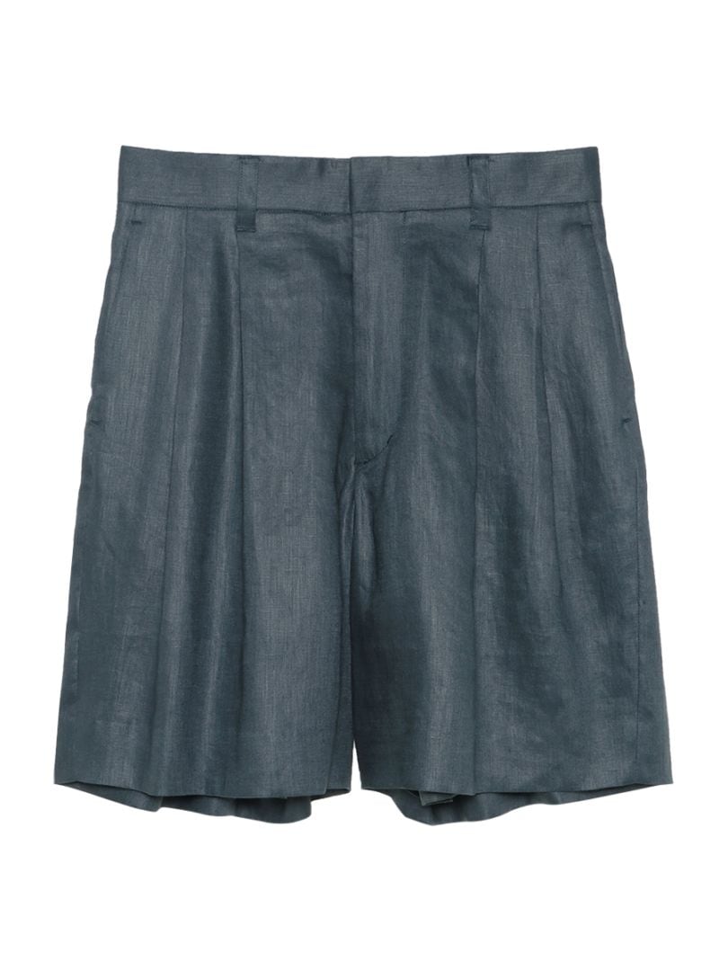 WIDE TUCK SHORTS LINEN | advertisement | MADISONBLUE