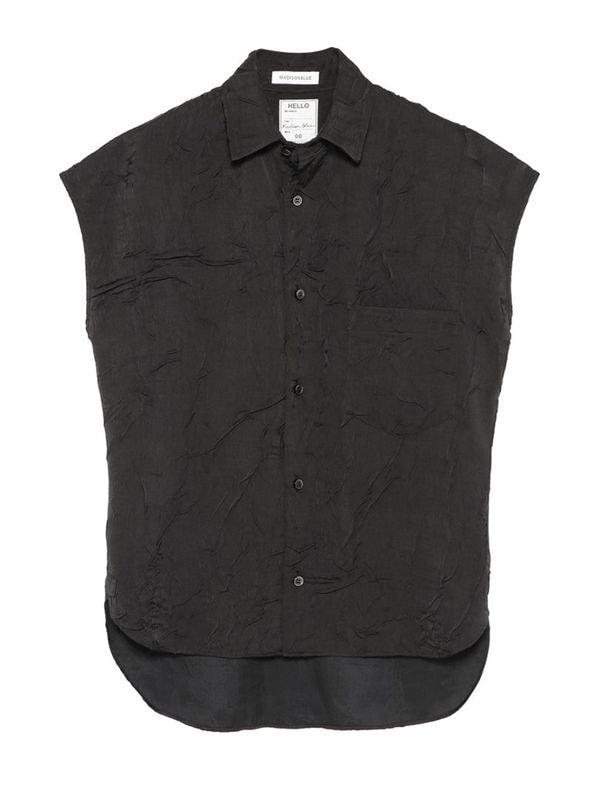 J.BRADLEY SLEEVELESS SHIRT SATIN