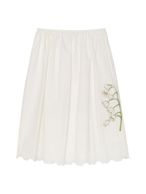 GATHER SKIRT MUGEUET C/LI