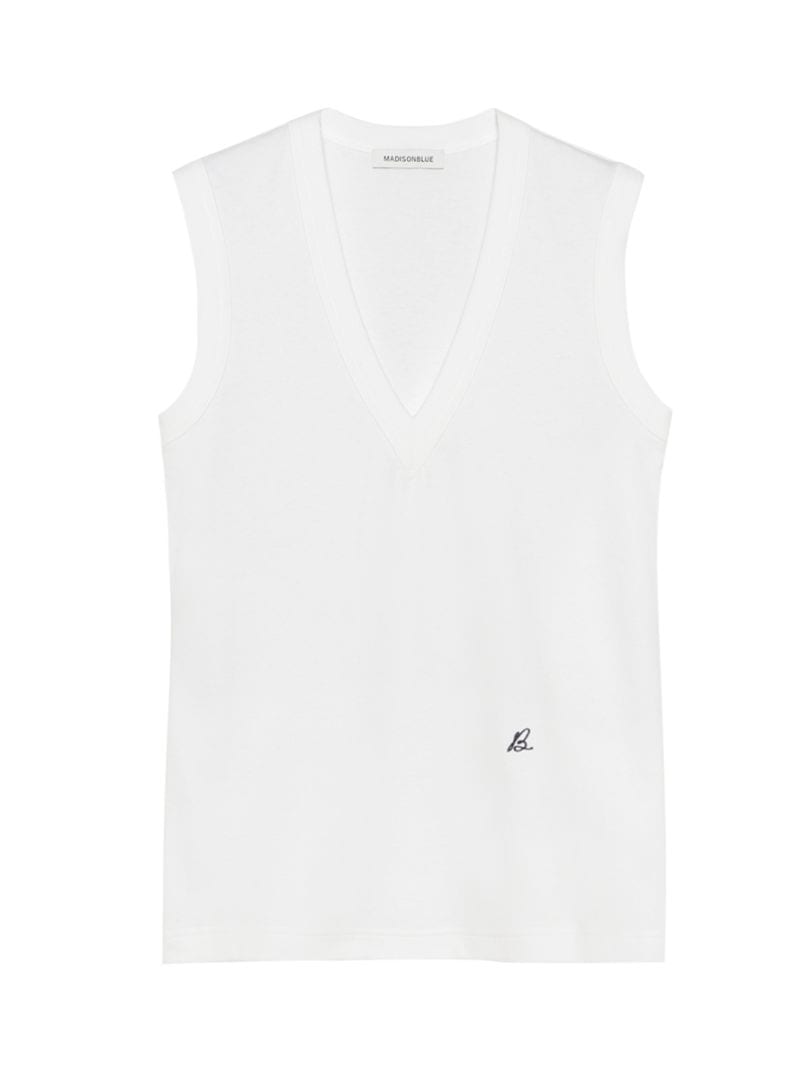DEEP V NECK TANK | 2026SS STORE ONLY | MADISONBLUE