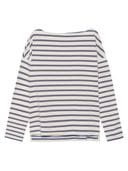 BOAT NECK COMPACT L/S TEE BORDER | ALL | MADISONBLUE