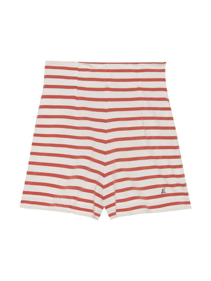 HIGH WAIST SHORTS BORDER | SEASON CATEGORY,2026SS | MADISONBLUE
