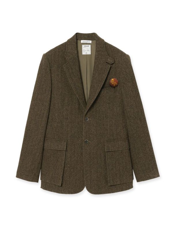 HUNTING JACKET HERRINGBONE MNS