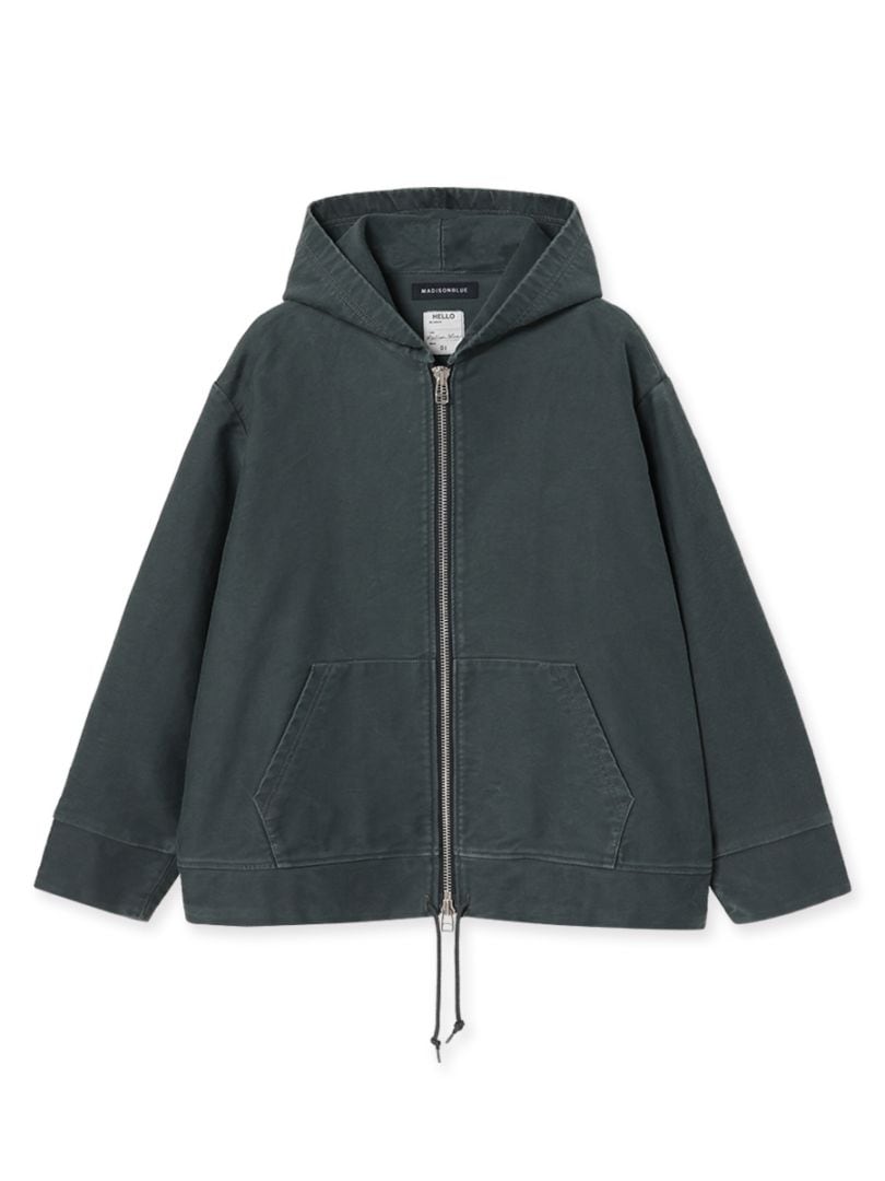 ZIP UP HOODIE MOLESKIN | WOMEN | MADISONBLUE