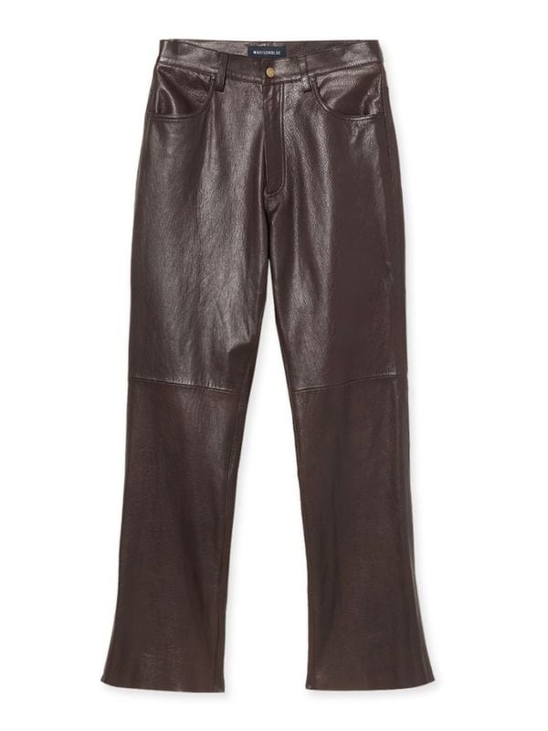 STRAIGHT PANTS LEATHER MNS