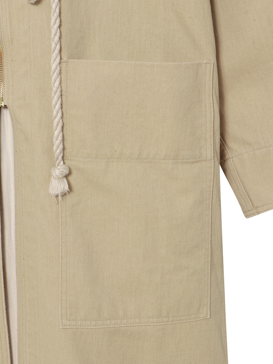 PC OVERSIZED HOODED COAT