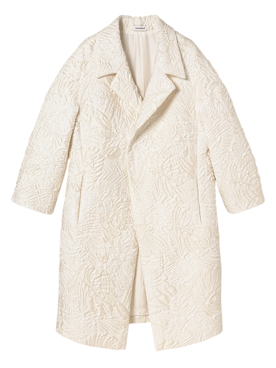 FLAT COLLAR COAT LAME JQ