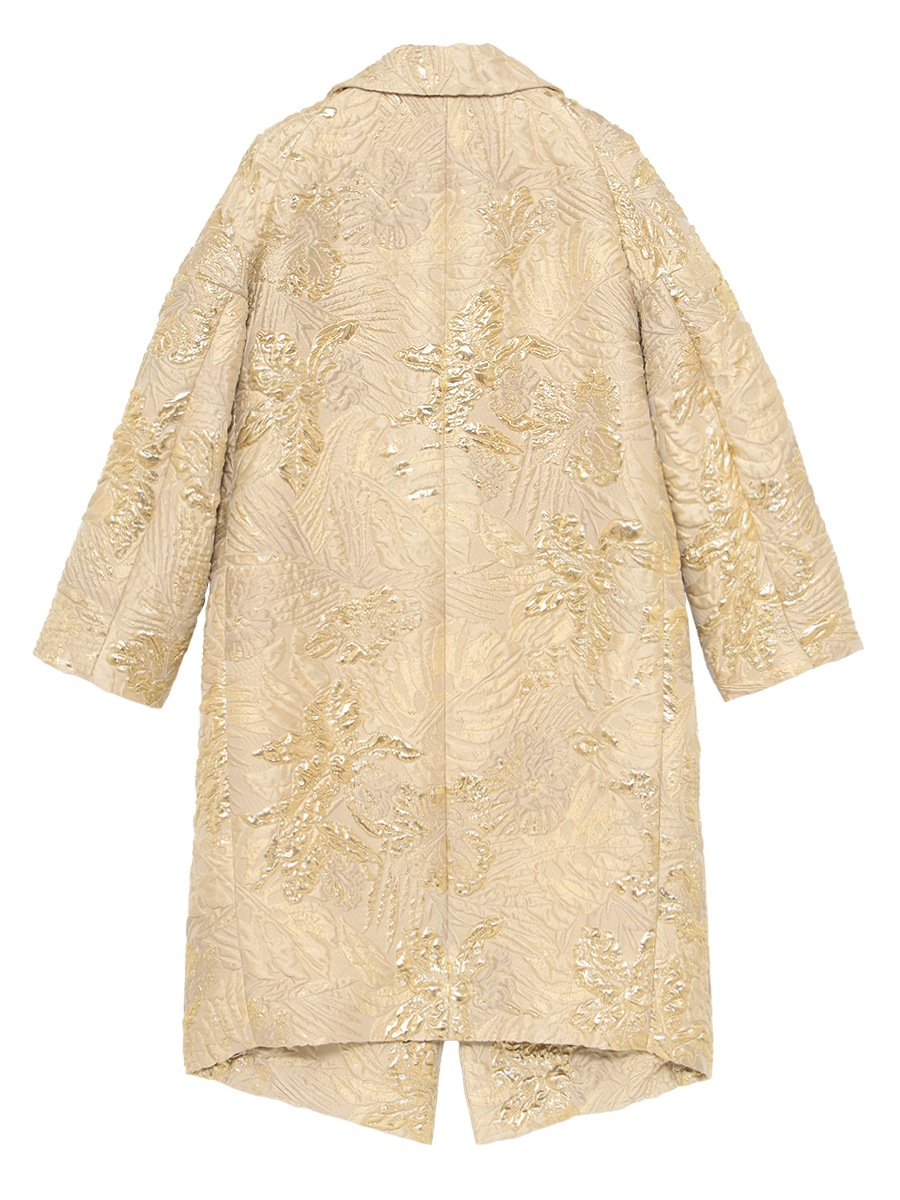 FLAT COLLAR COAT LAME JQ