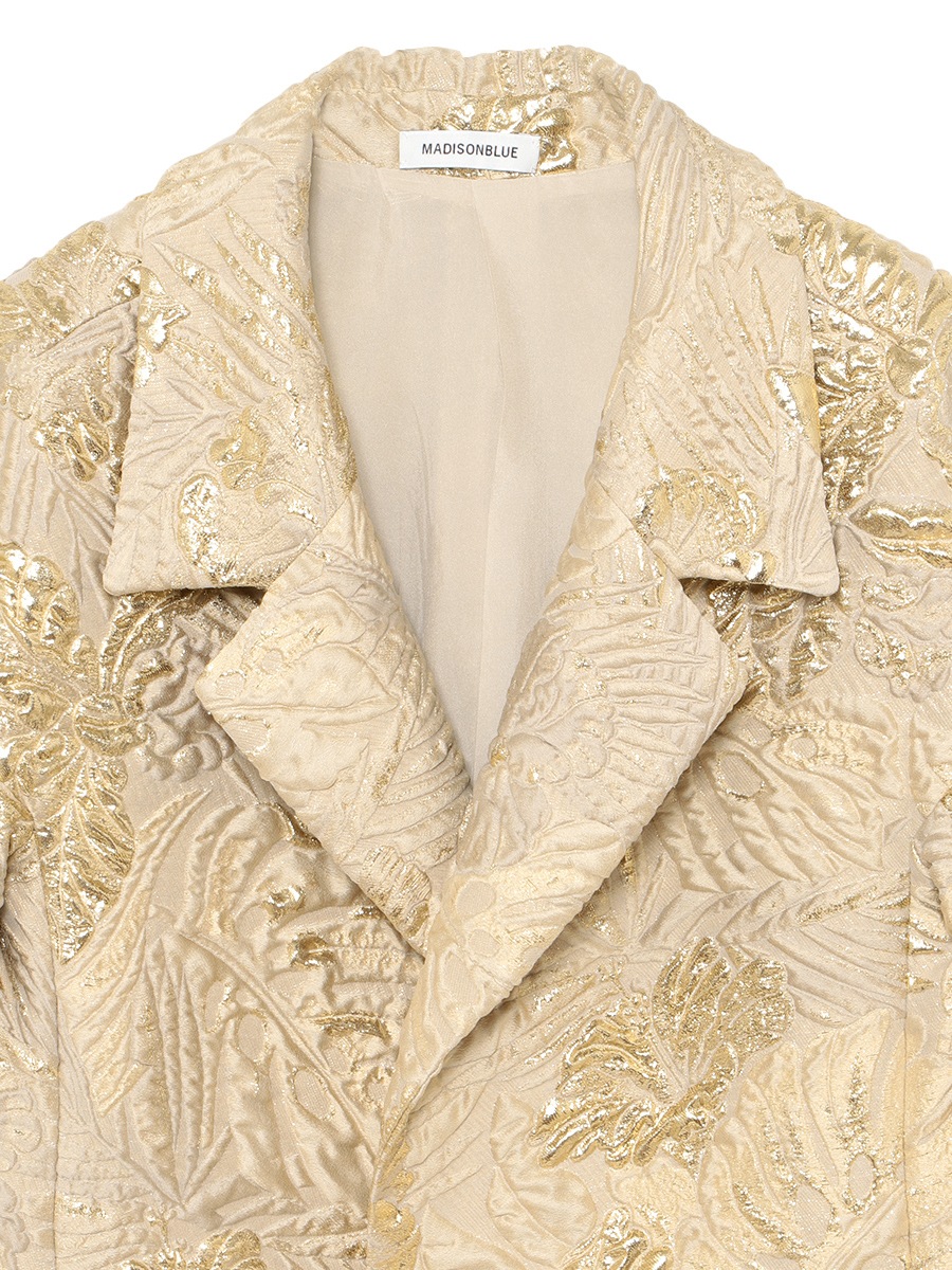 FLAT COLLAR COAT LAME JQ