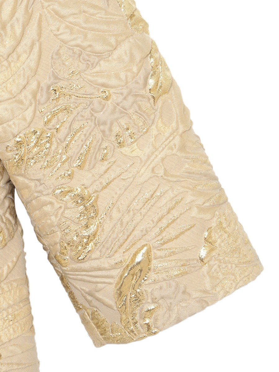 FLAT COLLAR COAT LAME JQ