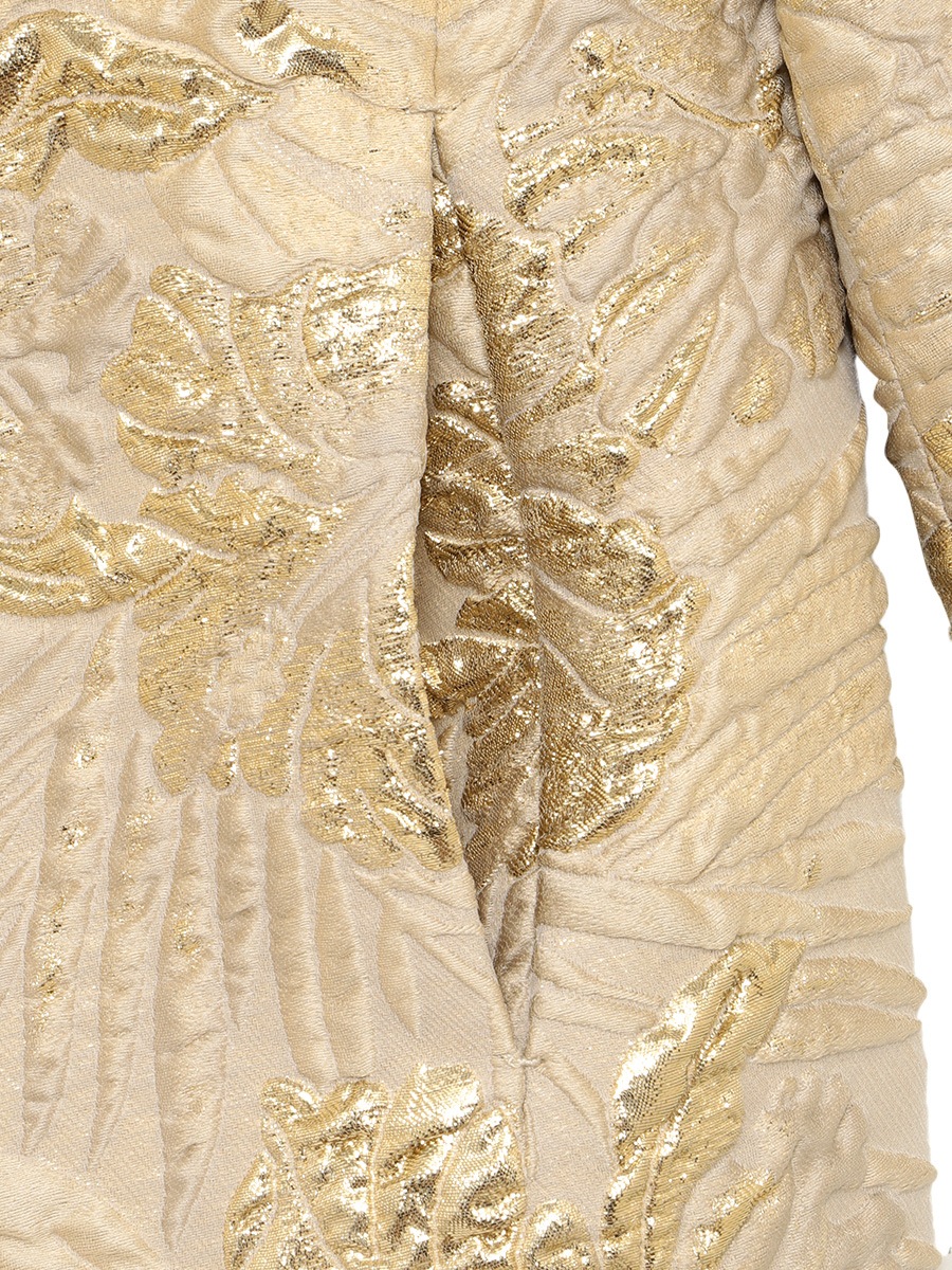 FLAT COLLAR COAT LAME JQ