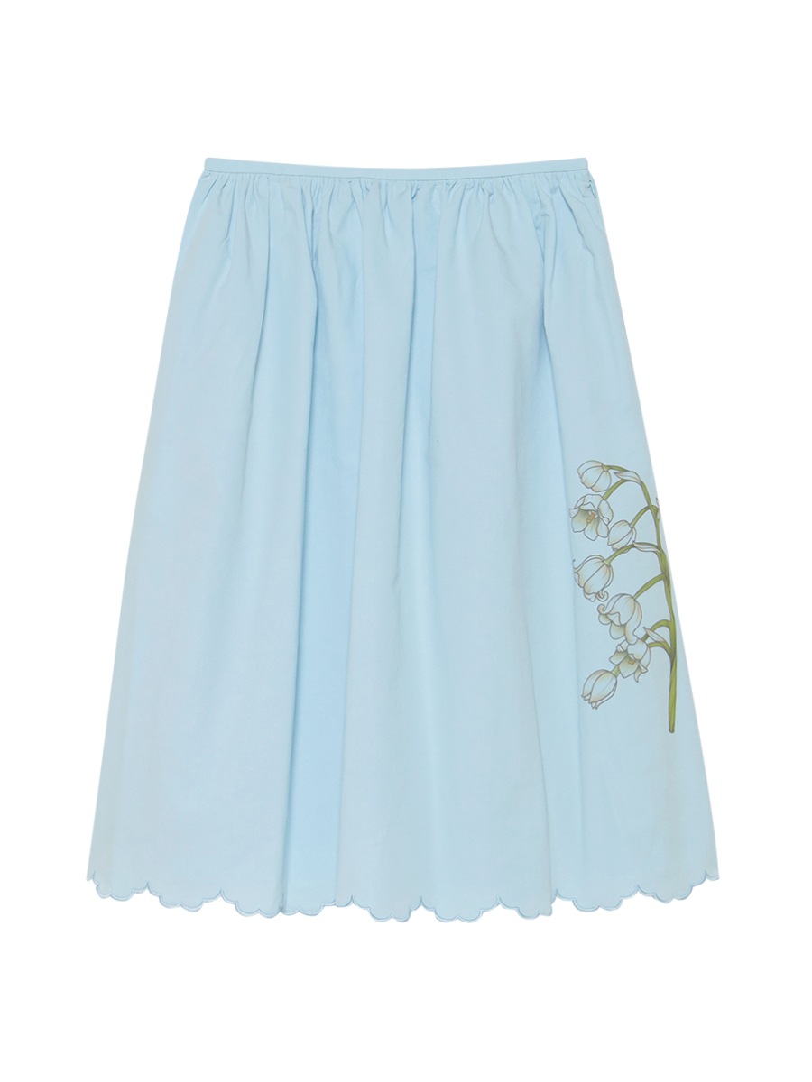 GATHER SKIRT MUGEUET C/LI